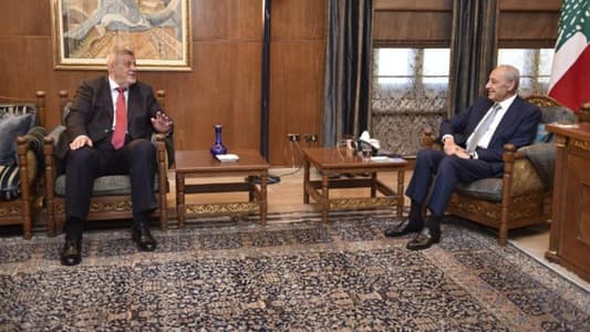 Berri holds array of talks with Ain Al-Tineh interlocutors
