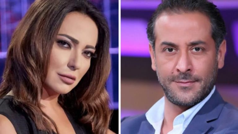 بعد انتقاد صورته في المرحاض... أمل عرفة تدافع عن طليقها عبد المنعم عمايري