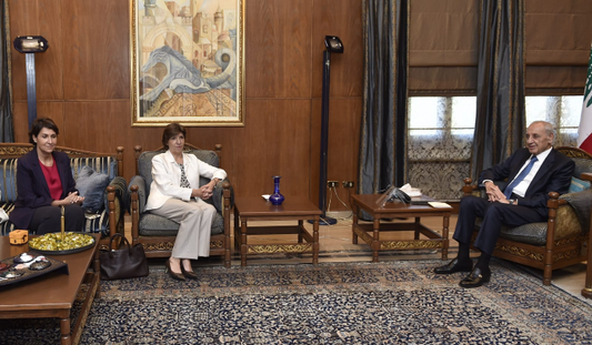 Berri meets with French Minister of Europe and Foreign Affairs