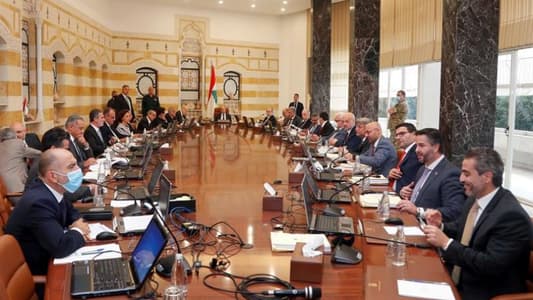 Cabinet convenes in Baabda to discuss 11-item agenda