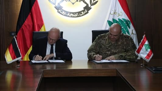 Army Chief receives German Ambassador, Lebanese-Syrian Supreme Council Secretary General