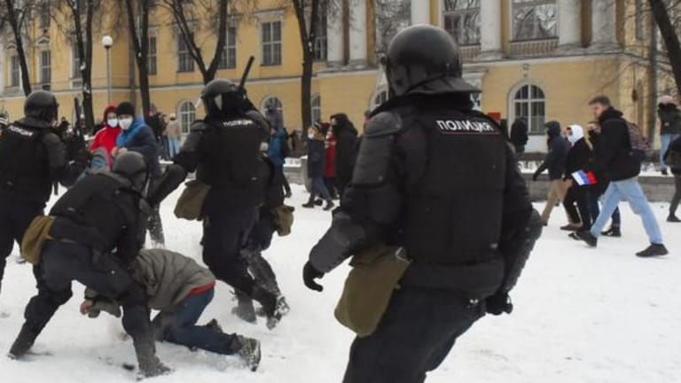 AFP citing OVD-Info monitor: More than 4,000 detained at protests across Russia calling for release of jailed Kremlin critic Navalny