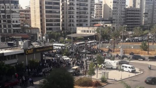 Heavy displacement of people in the area of clashes