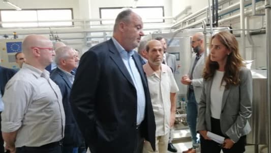 بوشكيان تفقد المعهد الفني للصناعات الغذائية في قب الياس
