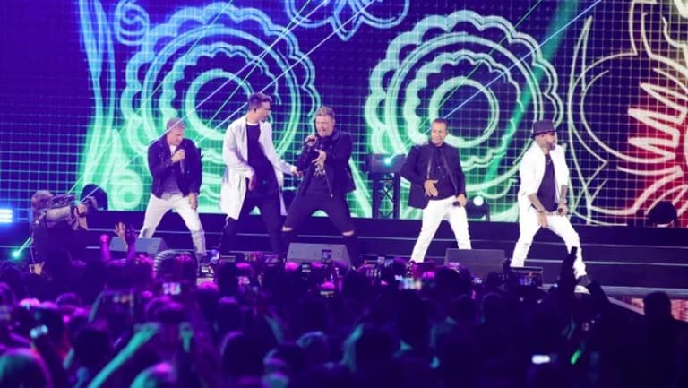 Backstreet Boys stop their Indiana concert for a fainting fan in the crowd
