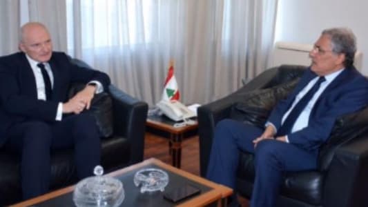 Justice Minister meets German Ambassador, Dean of Beirut Bar Association