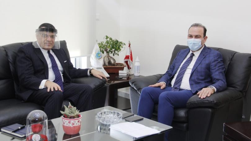 Mortada meets Egyptian ambassador over bilateral relations
