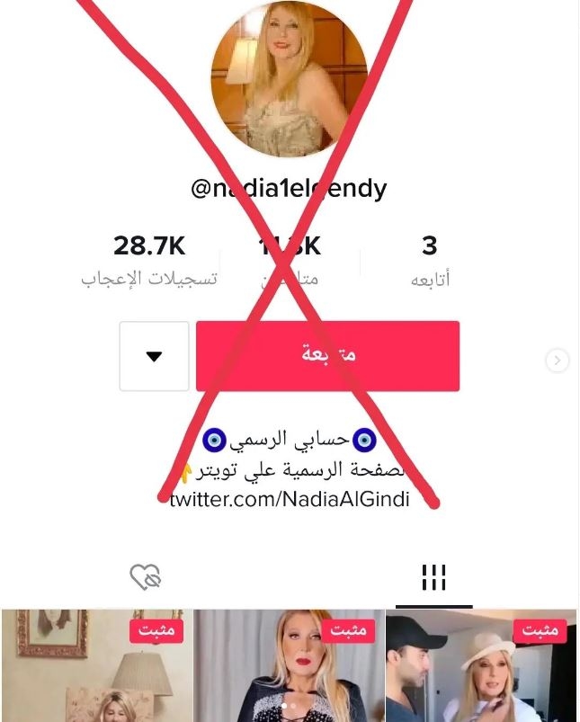 نادية الجندي تحذّر... والسبب "تيك توك"