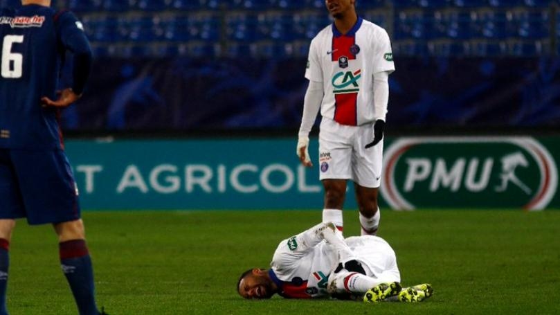 AFP citing club: Injured Neymar out of PSG's Champions League clash with Barcelona