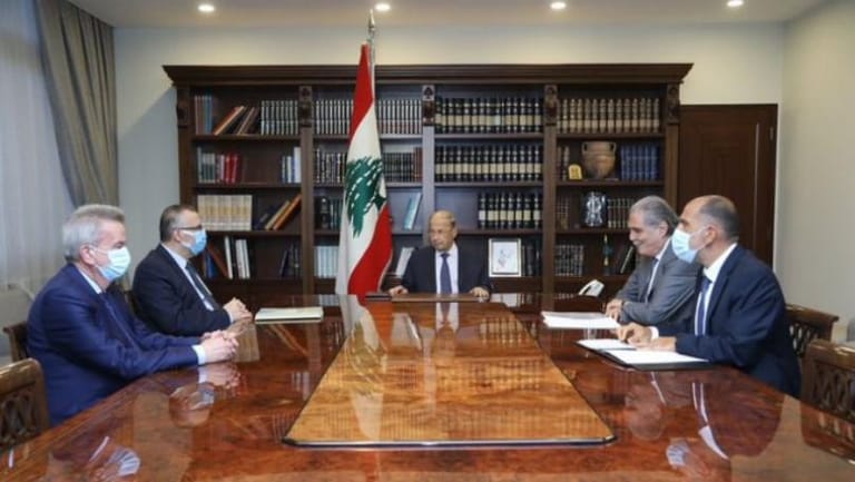 President Aoun chairs financial-judicial meeting in Baabda