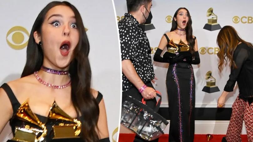 Olivia Rodrigo Accidentally Broke One of Her Grammy Awards