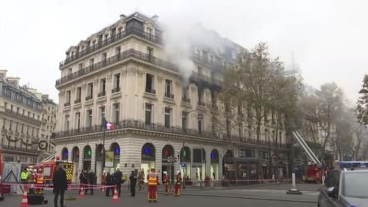 اندلاع حريق قرب ميدان الأوبرا في باريس