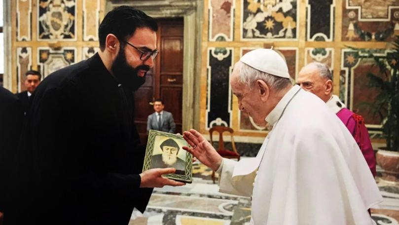 Photos: Pope Francis prays for Lebanon and its COVID-infected people