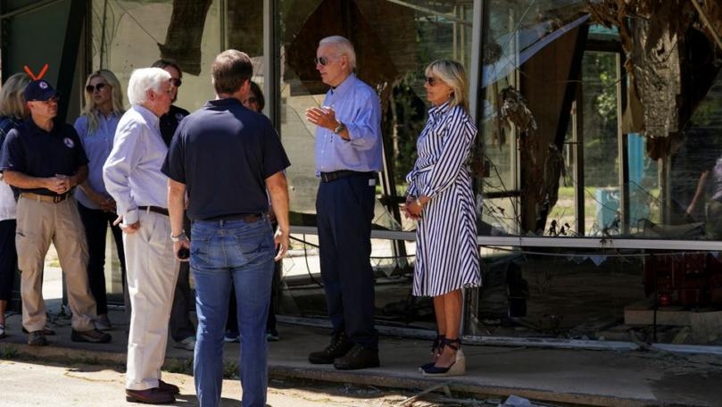 Biden visits eastern Kentucky to review flood damage
