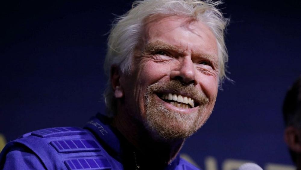 Richard Branson Rockets to Edge of Space in Virgin Galactic Passenger Plane
