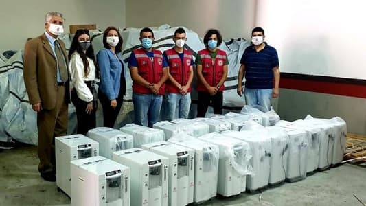 20 آلة تنفس اصطناعي هبة للصليب الأحمر
