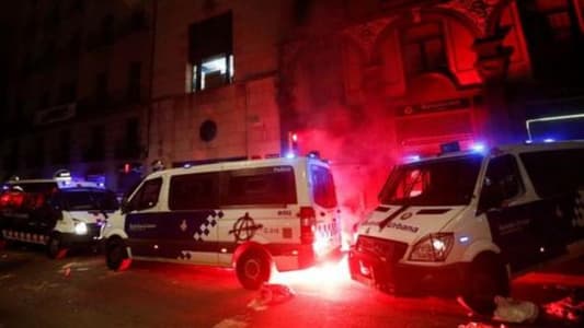 Ten arrested in Barcelona as protests over jailed rapper turn violent