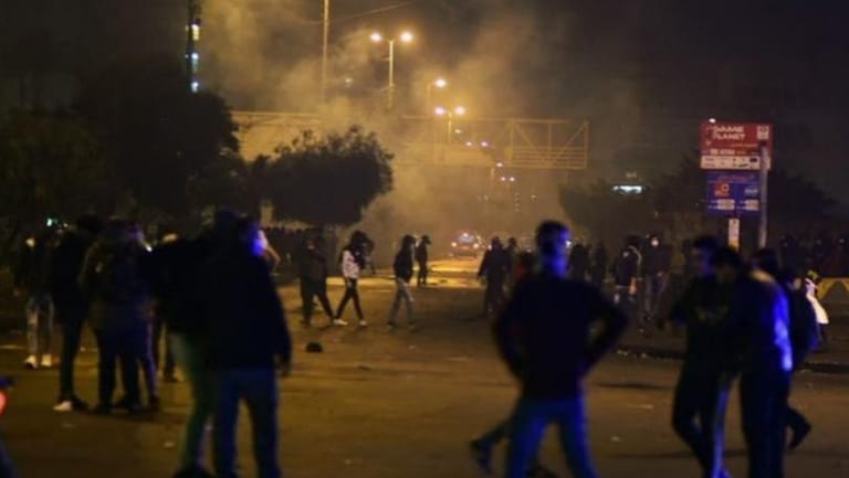 Protesters are burning tires in several streets in Tripoli, and the army is firing rubber bullets at rioters