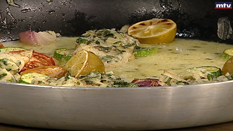 سمك بالأعشاب