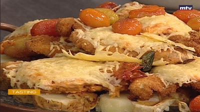 Chicken cutlets with cheese