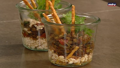 Lentils with Fatteh