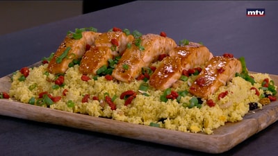 Salmon with couscous
