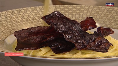 Pasta with Bacon & Honey
