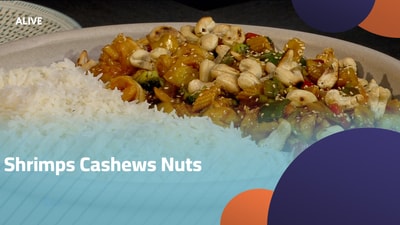 روبيان، كاجو، مكسرات