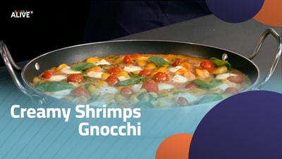 Creamy Shrimps Gnocchi