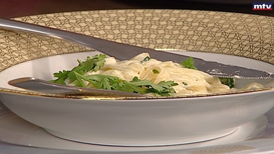 Chicken with Habak Pasta