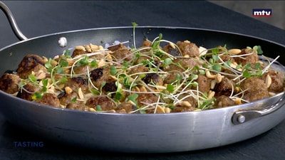 Kebab with tahini sauce