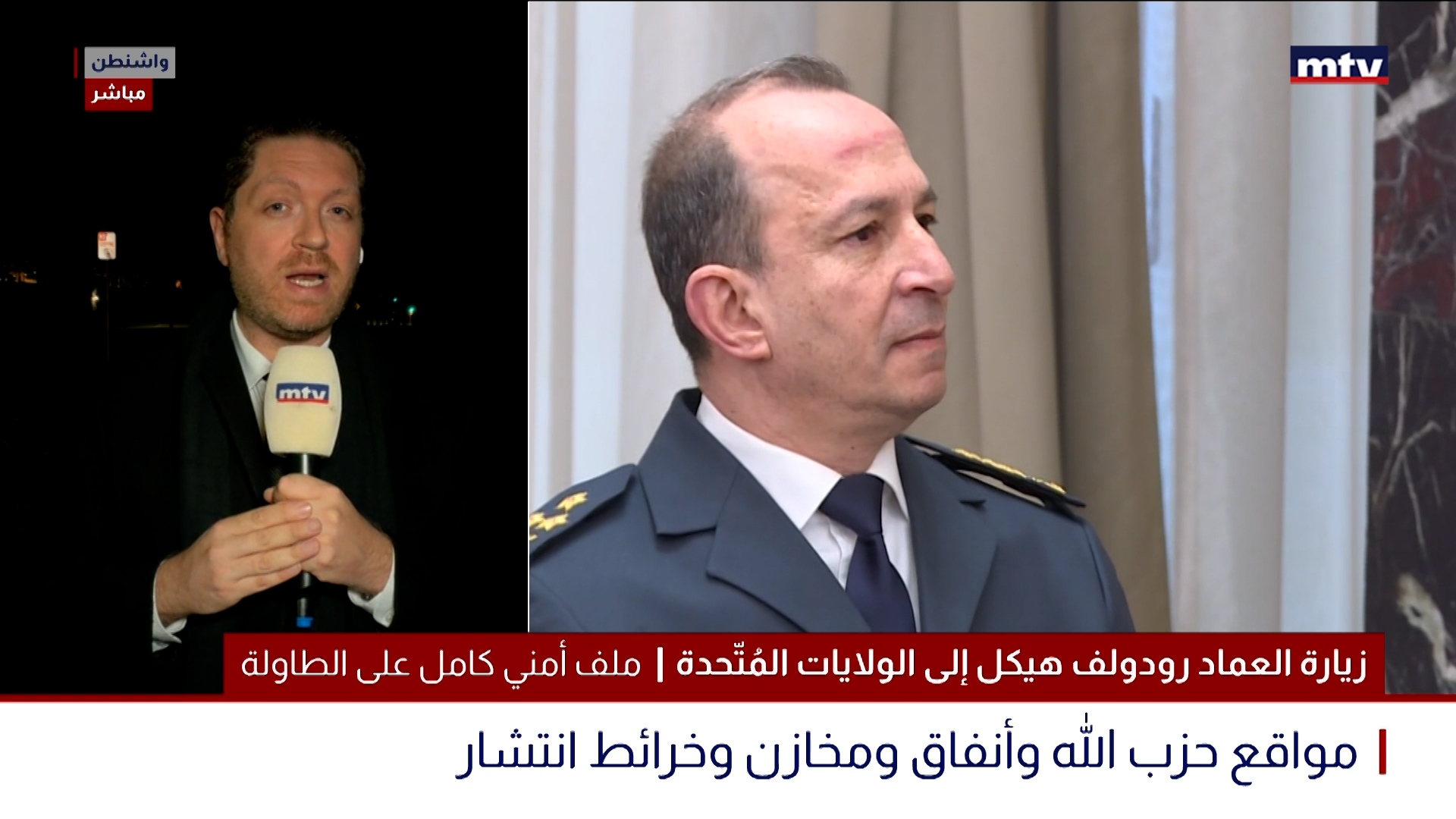 زيارة العماد رودولف هيكل إلى الولايات المُتّحدة