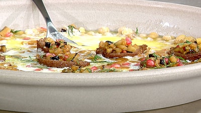 Kibbeh Fatteh with Eggplant