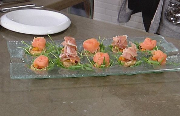 Fresh Mushroom - Vegetables and Parma Ham