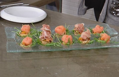 Fresh Mushroom - Vegetables and Parma Ham