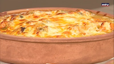 Shrimps Mussels Gratin