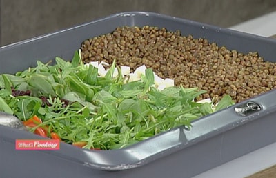 Green Puy Lentil Salad with Halloumi Cheese - 09 Jan 2015