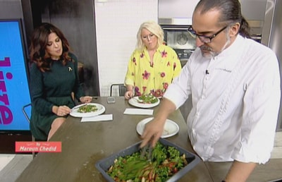 Kinowa keyl and artichaut salad 23 Sep 2015