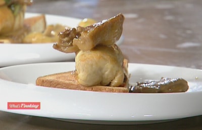دجاج كروك مسيو مع  كريم فطر