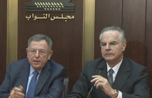 07 Jan 2016 - بيان مشترك للسنيورة وعدوان