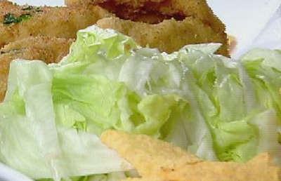 Nacho and Chicken Tender Salad 
