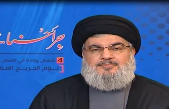 نصرالله خلال يوم جريح المقاومة 