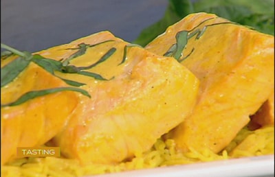 Salmon Safron Cream 