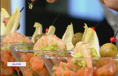Sea Food Martini Cup