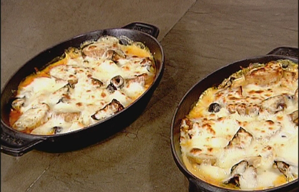 Gratinated Chicken With 3 Cheese