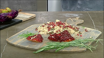 Orzo with pomegranate