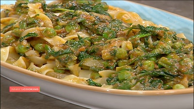 Fish with pasta