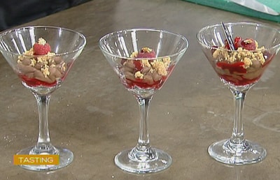 Mousse chocolat framboises 