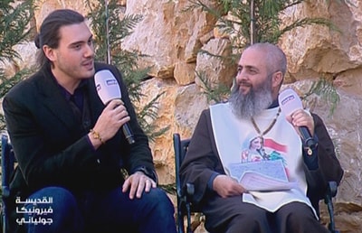 الأخ عمانوئيل و المخرج جيوفاني زيبيرنا