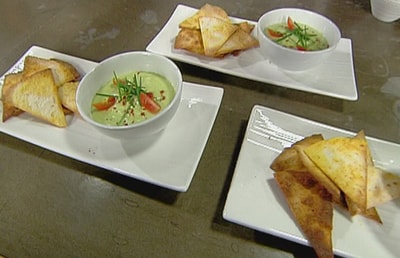 Avocado Soup and Tortilla